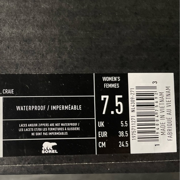 Sorel Combat Boots Caribou OTM Waterproof Outdoor Lug Sole Taupe Leather 7.5 - Picture 7 of 8